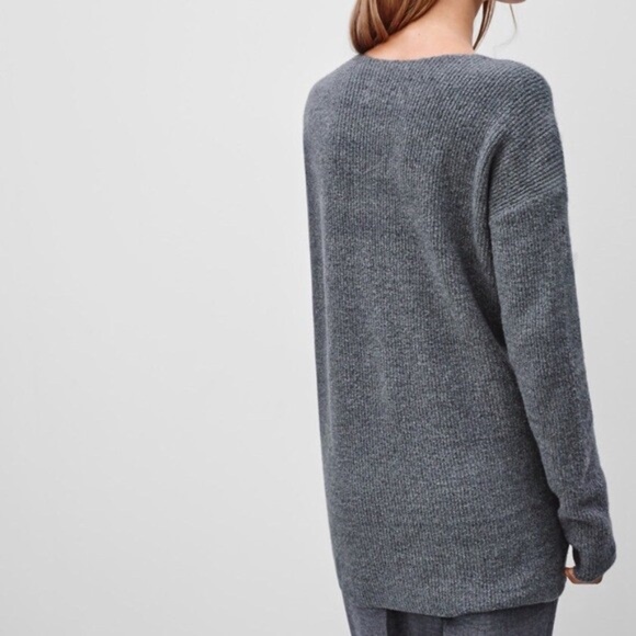 Aritzia Wilfred Henon Sweater - Heather Black (NWT) - Picture 4 of 10